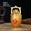 Garrafa de licor vazia de novo estilo para atrair sorte, 0,5 kg, 1,5 kg, garrafa de vidro de grande capacidade com selo e caractere "Fu"
