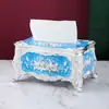 Caja de Pañuelos Estilo Europeo Desmontable para Sala de Estar en Casa, Caja de Servilletas para Restaurante Occidental, Caja de Almacenamiento de Pañuelos para Mesa de Café