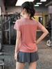 Shorts Deportivos para Mujer Tallas Grandes Anti-Exposición Secado Rápido Conjunto de Pantalones de Fitness Ropa Exterior Profesional para Entrenamiento de Carrera Yoga Manga Corta Verano