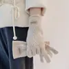 Luvas Crochê Vazadas Ultra-Macias da Moda para Mulheres, Elegantes com Tela de Toque, Estilo de Luxo Leve de Alta Qualidade para Outono e Inverno para Manter Aquecido
