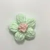 Flores Feitas à Mão DIY Flores Bufantes 4cm Crochê com Fio Feito à Mão Flores de Fio Fofas Acessórios para Roupas Bolsas Suéteres
