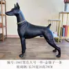 Decoração de Casa Sala de Estar Entrada Escultura de Cachorro Simulação Doberman Enfeites de Cachorro Villa Jardim Porta Grande do Chão ao Teto Pátio