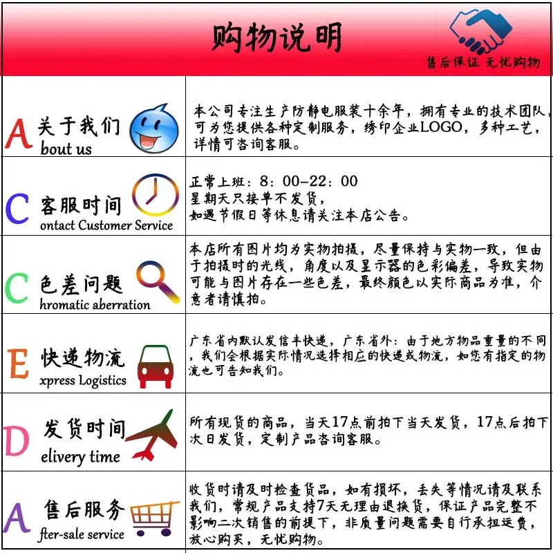 购物说明