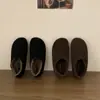 Versión de Piel de Vaca~Zapatos Slip-On Retro de Suela Gruesa para Mujer Estilo Perezoso Birkenstock Otoño e Invierno 2025 Zapatos Individuales Forrados de Lana Zapatos Peludos