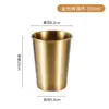 Taza de Cerveza de Acero Inoxidable 304 Gran Capacidad de Una Sola Capa Taza de Agua Borde Enrollado Copa de Vino Taza de Té con Leche Café Taza de Boca Logo