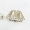 Roupas de Bebê Conjunto de Primavera para Meninas, Novo Conjunto de Duas Peças Primavera e Outono para Bebês Meninas de Um Ano