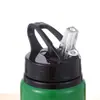 Tetera deportiva para exteriores, viaje, montañismo, conveniente, taza de agua de aluminio, color sólido, diseño simple, taza de vacío, venta al por mayor de fábrica
