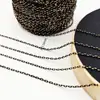 Accesorios para Joyería DIY Cobre Antidesvanecimiento Negro Natación Sección Larga Cadena Suelta para Suelo Collar Pulsera Cadena de Extensión Hecha a Mano Material