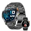 Smartwatch com tela grande de alta definição, duração de bateria de 1000mAh, monitoramento de frequência cardíaca e sono, à prova d'água, chamadas Bluetooth, relógio esportivo