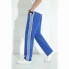 Pantalones Deportivos de Tres Rayas, Pantalones Casuales Jogger de Pierna Recta, Pantalones de Chándal Unisex Clásicos de Tres Rayas Rayadas, Pantalones de Cinco Puntos Sueltos para Exteriores