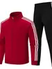 Traje deportivo casual para pareja Pantalones deportivos para hombre Ropa deportiva de tres piezas Pantalones de chándal para mujer Pantalones con cordón en el tobillo Marca de moda