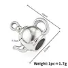 Pingente Tridimensional de Aço Inoxidável Árvore de Natal Bule Fruta Artesanal DIY Acessórios de Joias Pulseira Colar Ornamento Versátil para Pendurar