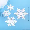 Decoração de Bolo de Natal Veado Branco de Cristal Cervo Ornamentos Celebrante Cibernético Luz da Lua Luminosa Floco de Neve Pinheiro Plug-in