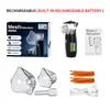 Nebulizador de Mano para el Hogar para Niños con Pantalla LED, Batería Recargable Incorporada, Silencioso y No Molesto, Salida de Niebla Grande y Fina