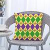 Fronha Carnaval Mardi Gras Conjunto de Quatro Peças Pelúcia Curta Estampada Sala de Estar Sofá Fronha Almofada Quarto
