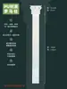 Columna romana línea PU imitación francesa columna acabado yeso columna cuadrada europea capitel fondo de pared de puerta decoración de arco
