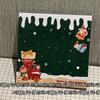 Post-its de Presente de Natal Estilo Ins Alto Valor de Cor Adesivo de Anotação Adesivo para Diário de Estudante Presente Coração de Menina Lixo