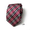 Camisa de traje de negocios casual para cuello blanco, personalizada, rayada floral, creativa, profesional, de anacardo, corbata de 7 cm para hombre