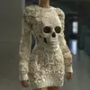 Site independente transfronteiriço internacional Vestido bodycon feminino gótico fantasia de Halloween vestido justo