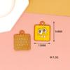 Bob Esponja Pastel estrella Accesorios de joyería DIY Accesorios para el cabello de dibujos animados Colgante de banda de goma Pendientes colgantes Materiales hechos a mano
