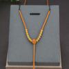 Colgante Delgado Tejido a Mano con Cuerda Colgante Cuerda Oro Jade Pei Jade Hetian Cordón para Collar Colgante para Mujer