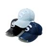 Coreia do Sul net famosa primavera e verão novo chapéu de sol casual versátil boné da moda Denim buraco S letra boné de beisebol