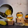 Luz de Noche de Girasol Flor Planta Especimen Bola de Cristal Creativa Decoración de Navidad Cumpleaños Regalo Luz de Noche Personalización