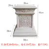 Adornos Decorativos de Pilar de Caballo Estilo Europeo Jardín Patio Boda Soporte de Exhibición Yeso Maceta Exterior Base para Maceta
