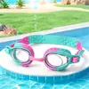 Nuevas gafas de natación para niños al por mayor de silicona suave lindo animal de dibujos animados impermeables gafas de natación HD para niños y niñas