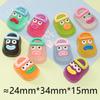 Sapatos luminosos de desenho animado tridimensionais maré brincar diy brinquedo infantil máquina de pegar bonecos enfeites de carro de mesa chaveiro atacado
