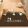 Alfombra de baño de cuero absorbente de agua para uso doméstico, repelente al agua, secado rápido, antideslizante, cuero suave, lavable, alfombra para inodoro y baño, disponible para venta al por mayor