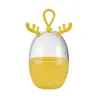 Caixa de Armazenamento de Esponja de Maquiagem Formato de Animal Fofo de Desenho Animado, Caixa com Elástico para Pendurar, Embalagem para Acessórios de Cabelo, Armazenamento de Pincel de Pó, Cosméticos
