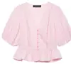 Roupas Femininas Europeias e Americanas Transfronteiriças Gola Redonda Manga Curta Xadrez Pequeno Colmeia Senso de Design Camisa