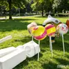 Escultura Grande de Fibra de Vidrio de Caramelo Corrugado, Accesorios Populares de Combinación de Dulces de Postre, Elementos de Paisaje, Hecho a Medida por el Fabricante Original