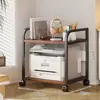 Rack para Impressora Gabinete de Piso para Cópia Suporte do Chassi Principal Prateleira de Armazenamento Móvel de Múltiplos Andares
