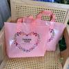 Plástico Roupa Roupa Loja Embalagem Compras Presente Bolsa Cosméticos Loja de Roupas Femininas Embalagem de Roupa Infantil Alça de Mão