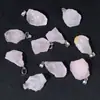 Venta caliente transfronteriza colgante de piedra de espato de grava natural irregular collar de piedra accesorios de joyería DIY amorfos fabricantes