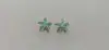 Pendientes Nuevos de Venta Caliente Transfronterizos, Pendientes Brillantes de Flor de Cinco Pétalos Modernos y Exquisitos, Pendientes Elegantes y Versátiles para Mujer al por Mayor