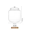 Tanque de almacenamiento cilíndrico para cáscara de mandarina grado alimenticio PC gran capacidad transparente tanque de almacenamiento de té pegamento para flores pegamento para peces tanque sellado de almacenamiento