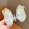 Pinza para el pelo de mariposa móvil Pinza para el pelo de ala inteligente para niños 2023 Nueva Pinza de pico de pato Pinza Súper Hada para Niñas Accesorios para el Cabello