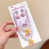 Pulsera infantil de sirena de nueva celebridad en línea, linda concha, clip de oreja sin dolor, anillo de pelo de princesa sirena, traje, caja de regalo
