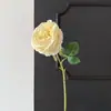 Flor artificial de rosa Austin de un solo tallo, arreglo de escena de boda de alta gama, arreglo floral, adorno de flor para decoración del hogar