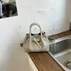 Bolso Casual Texturizado Nuevo Estilo Verano 2026, Bolso de Hombro Cruzado Moderno y Único, Bolso Cubo para Mujer Elegante y Sencillo