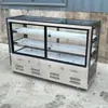 Vitrine Refrigerada para Pratos Frios, Espetinhos Fritos, Churrasco, Armário de Conservação de Alimentos Prontos para Comer, Barraca Externa em Triciclo, Armário Móvel de Pescoço de Pato