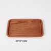 Accesorios para Fotos de Comida Accesorios para Hornear Pastel de Luna Bandeja de Madera Japonesa Bandeja de Madera Rectangular Redonda Ovalada