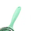Amazon Peine Hueco Peine de Masaje Nuevo Peine de Peluquería Peine de Estilismo Peine Esponjoso Peine Alisador para Cabello Rizado Peine de Plástico
