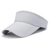 Chapéu de Sol Estilo Coreano Leve Cor Sólida Top Vazio Chapéu de Sol Feminino Verão Esportes ao Ar Livre Corrida Secagem Rápida Top Cap Chapéu Protetor Solar Masculino
