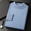 Otoño e invierno 2023, nueva ropa de primera línea, suéter de cachemira de cuello alto medio, jersey de manga larga para hombre, suéter de cachemira combinable