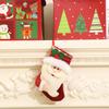 Bolsa de Regalo Calcetines de Navidad Colgante de Papá Noel Suministros de Decoración Bolsa de Dulces para Niños Adornos Colgantes para Árbol de Navidad Regalos