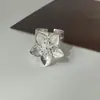 Anillo Floral Ajustable de Moda Transfronterizo Europeo y Americano, Lujo Ligero, Elegante, Gama Alta, Simple y Versátil, Estilo Nuevo